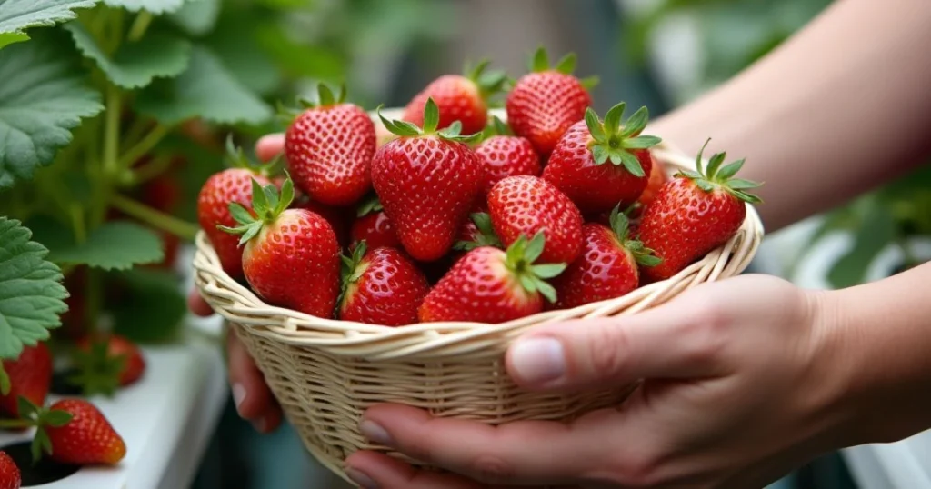 hydroponics strawberries