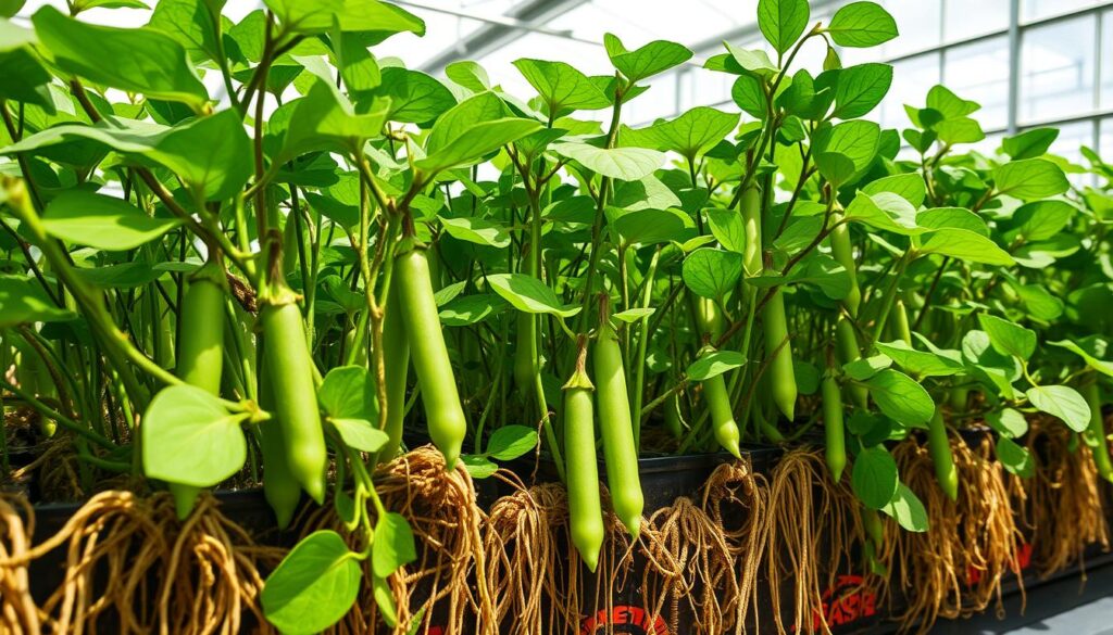 hydroponic speckled peas