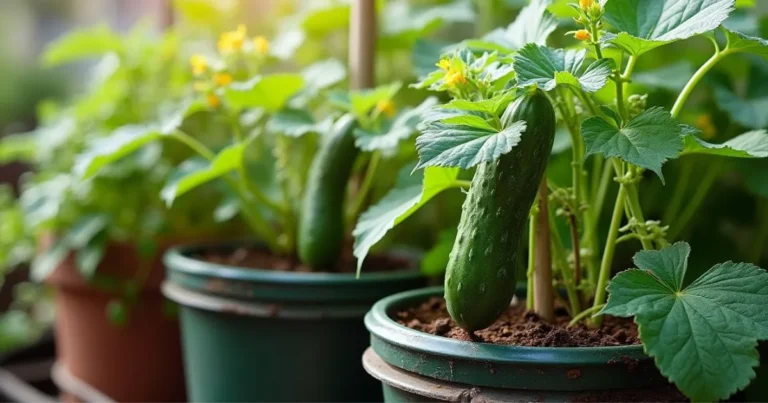 Cucumbers in 5-Gallon Buckets