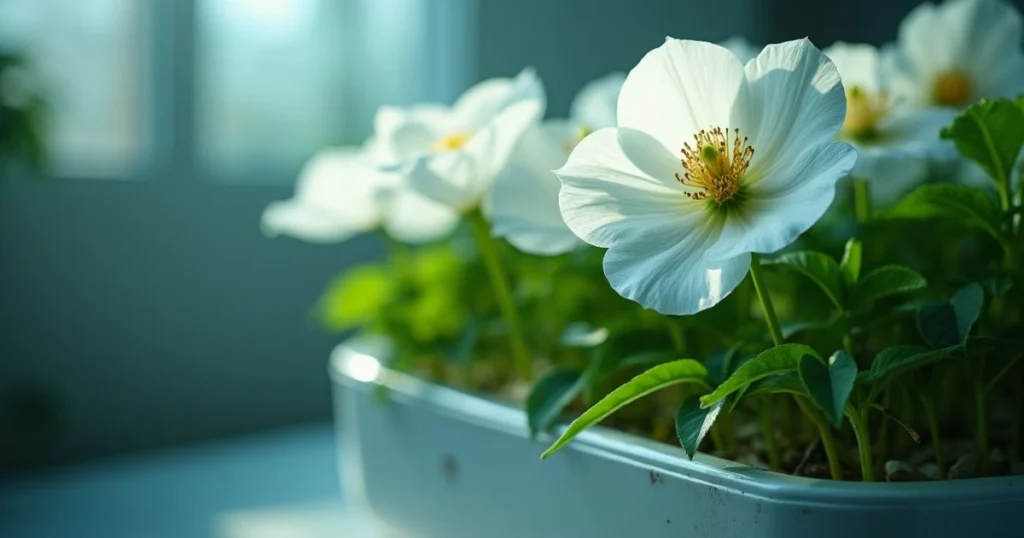 Black and White Flowers