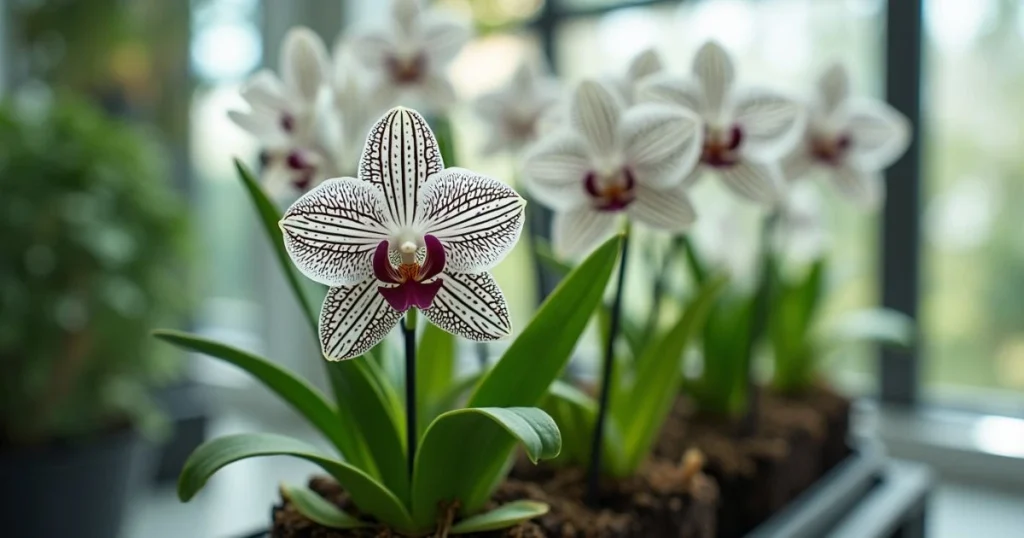 Black and White Flowers