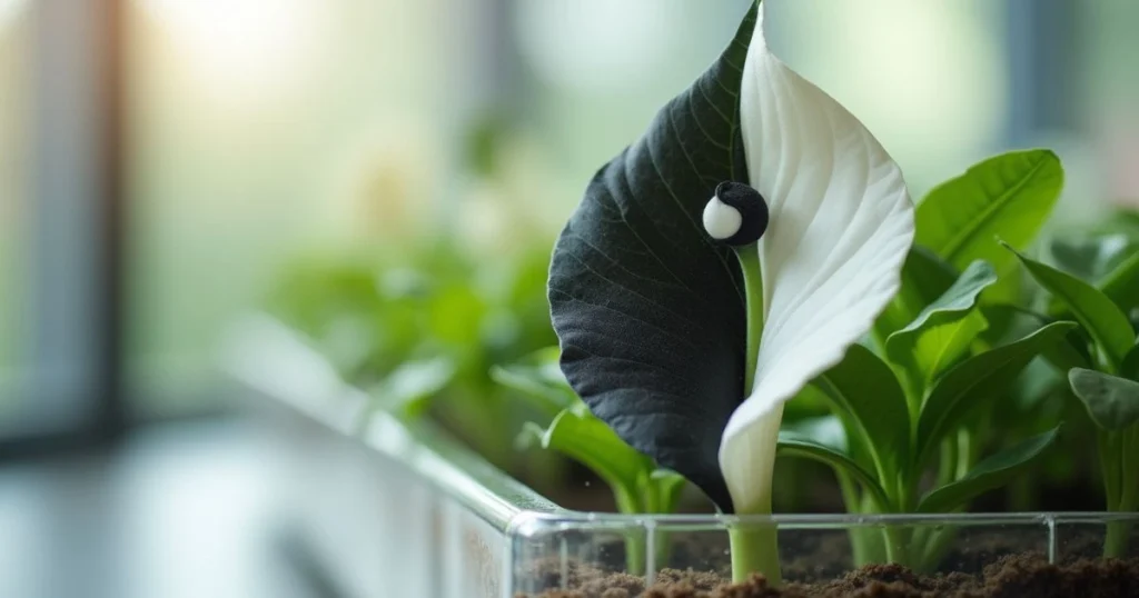 Black and White Flowers