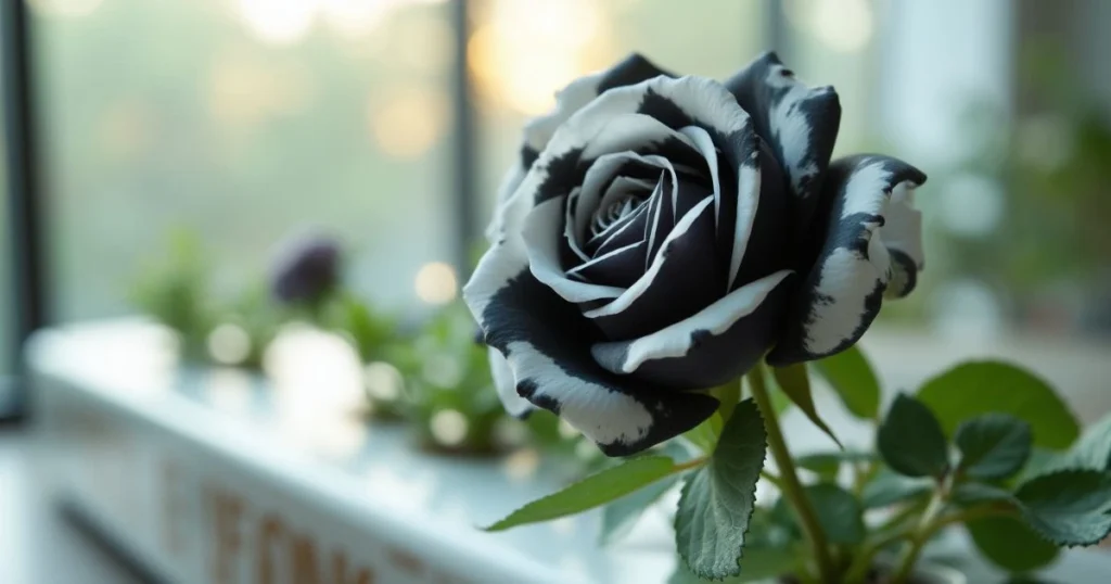 Black and White Flowers