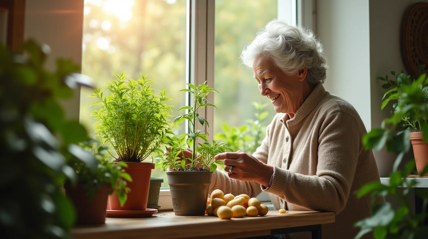 Potatoes Indoors