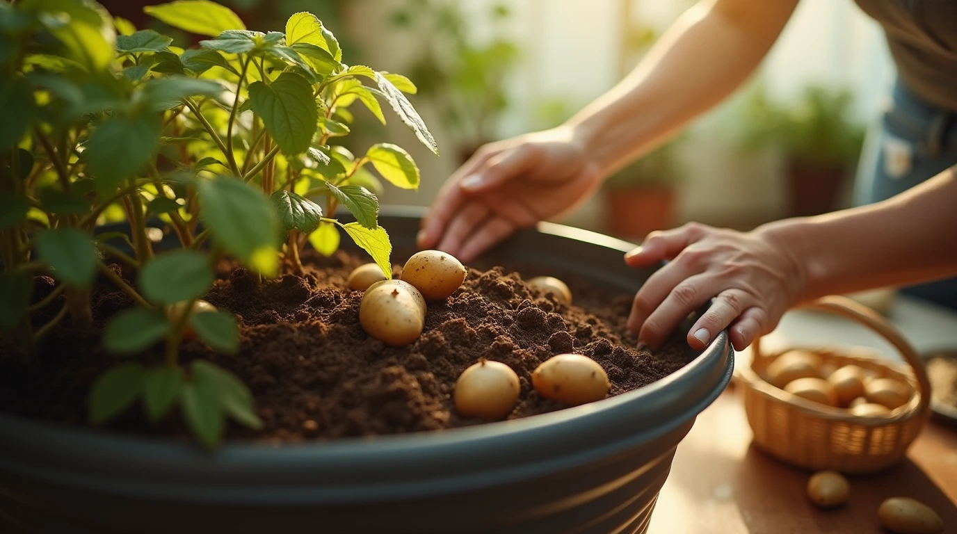 Potatoes Indoors