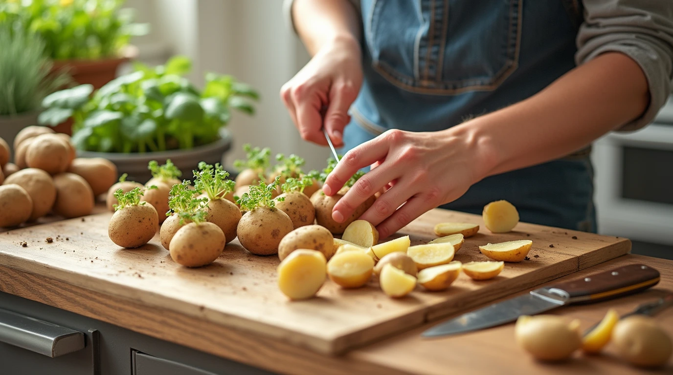 Potatoes Indoors