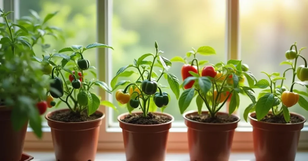 bell peppers indoors