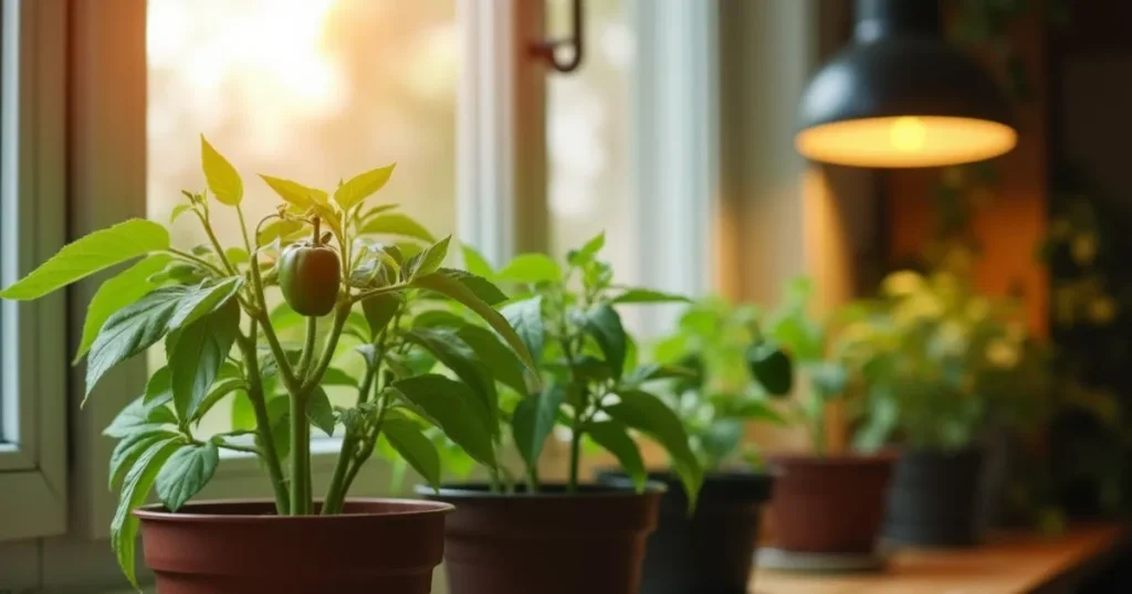 bell peppers indoors