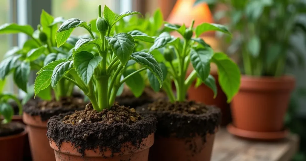 bell peppers indoors