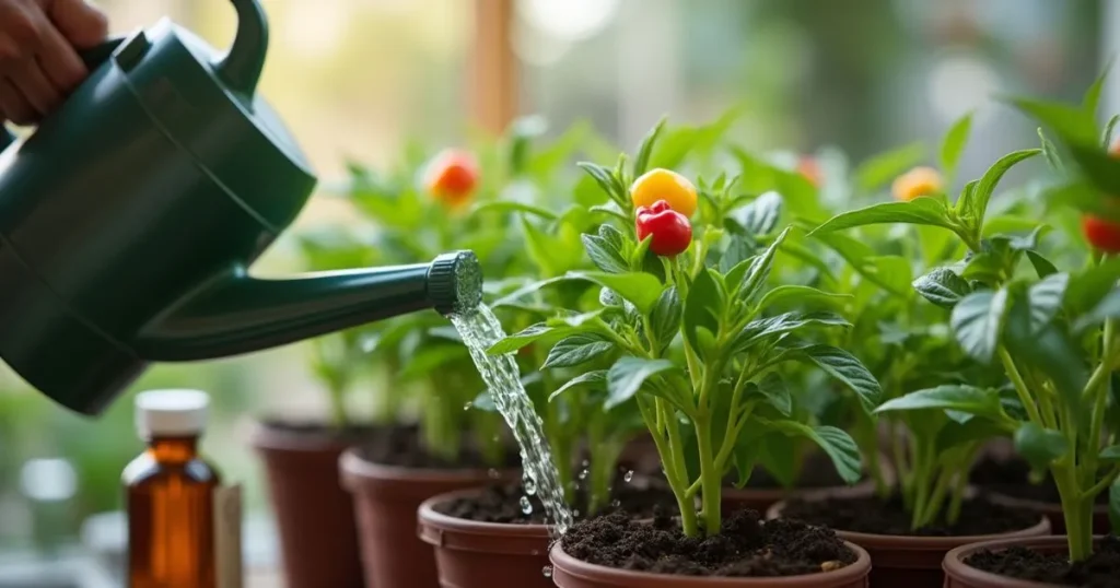 bell peppers indoors