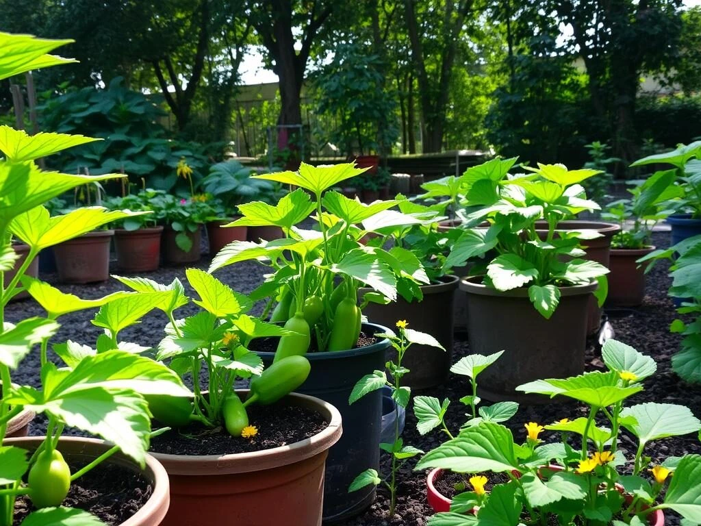 Grow Cucumbers in Pots