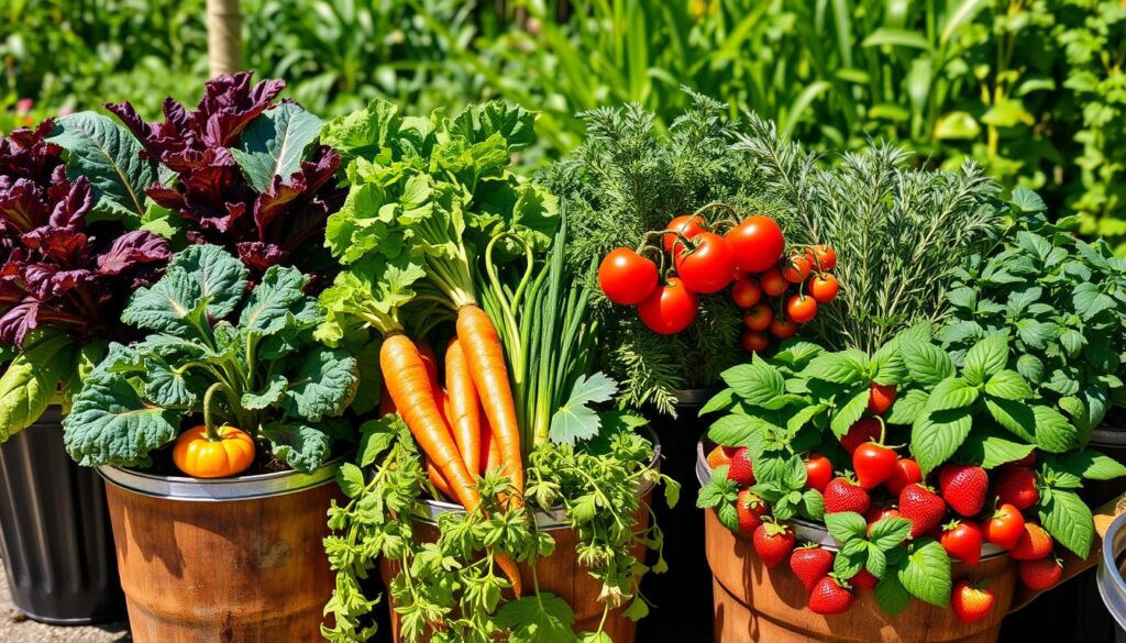 foods you can grow in buckets