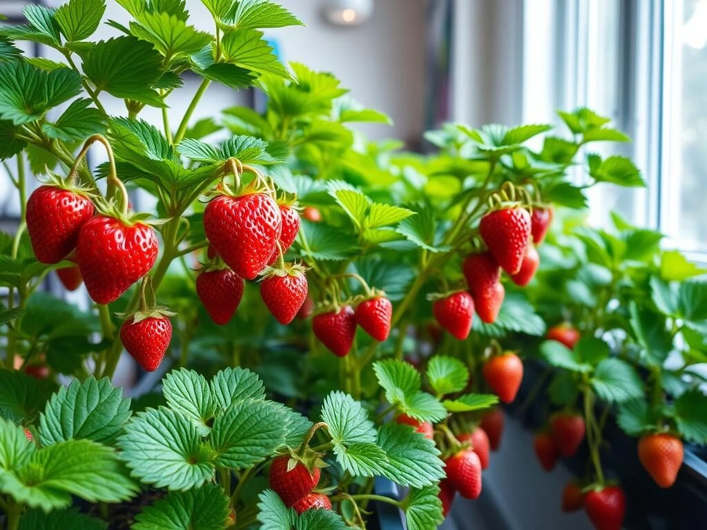 grow hydroponic strawberries