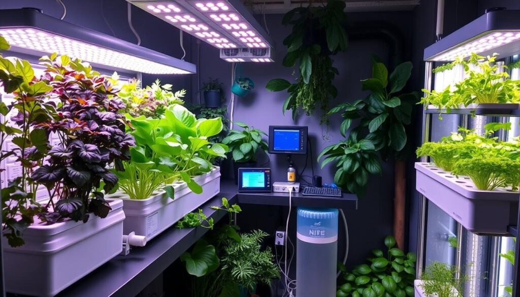 hydroponic setup