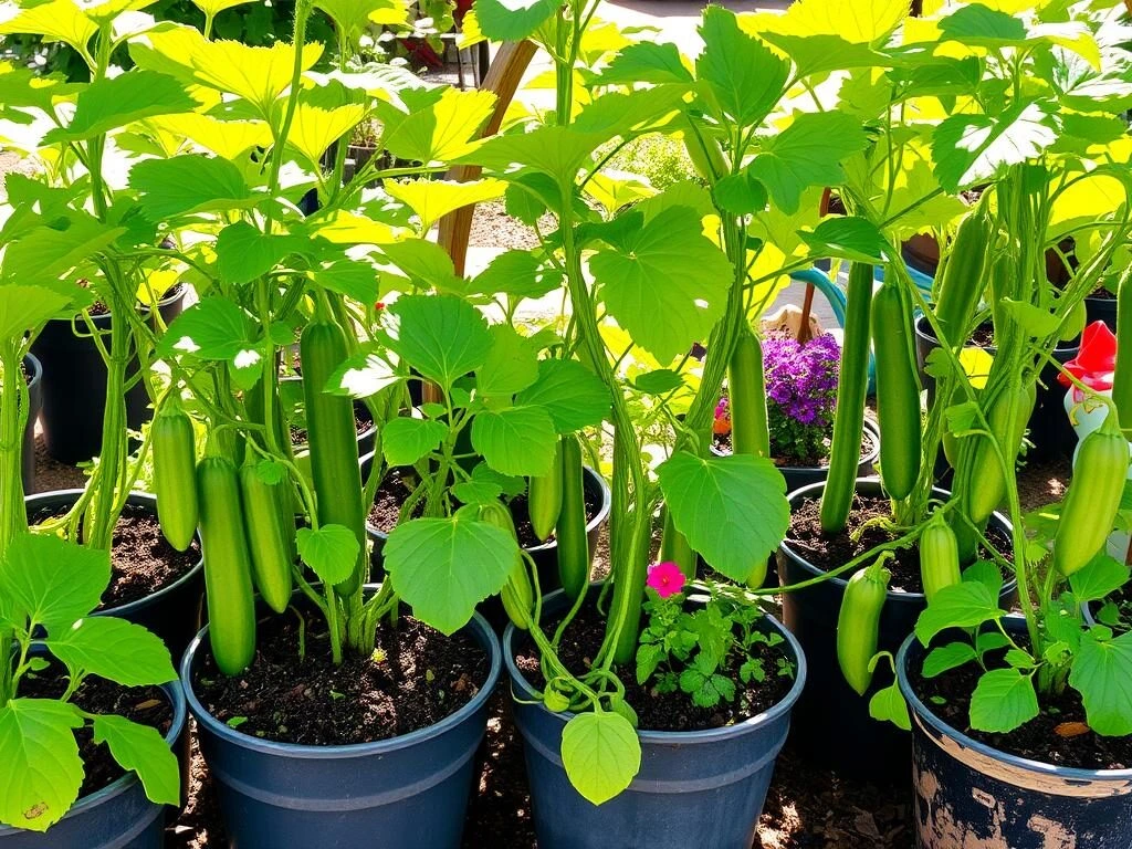 potted vegetable gardening