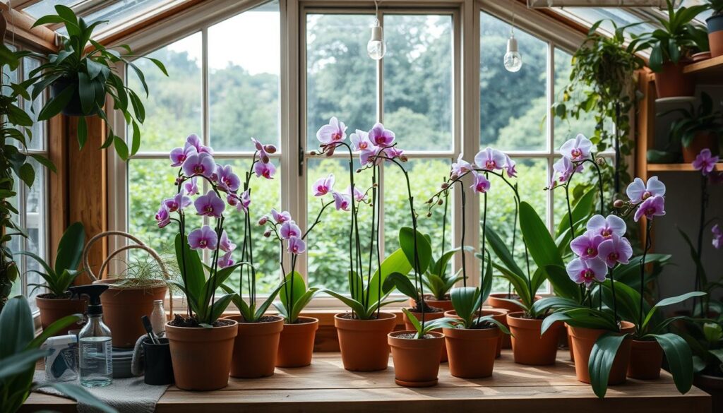 Indoor environment for orchids