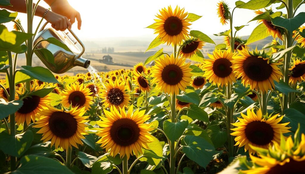 caring for black oil sunflowers