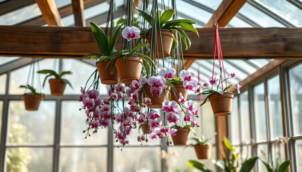 hanging orchid pots