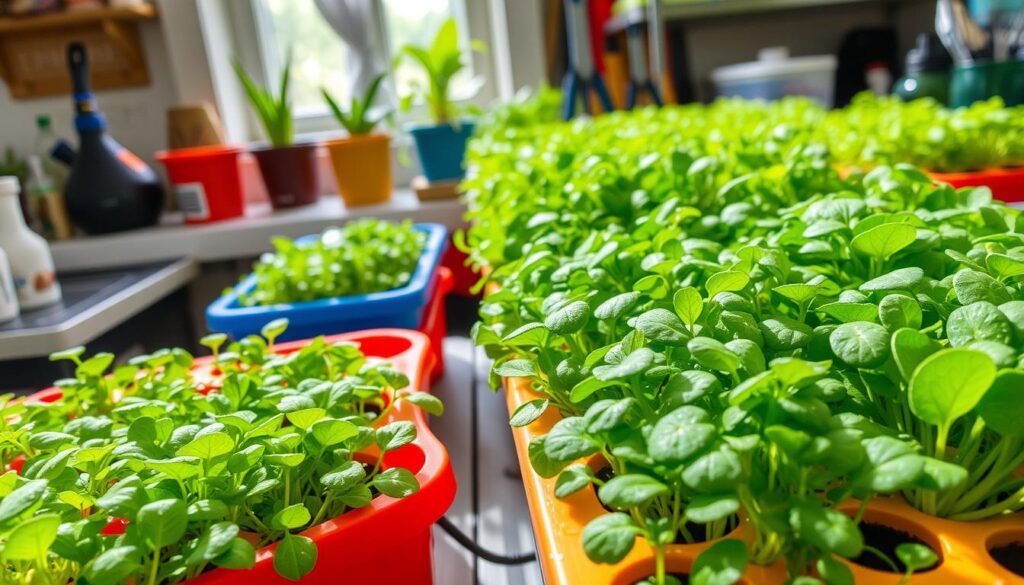 indoor hydroponic microgreens