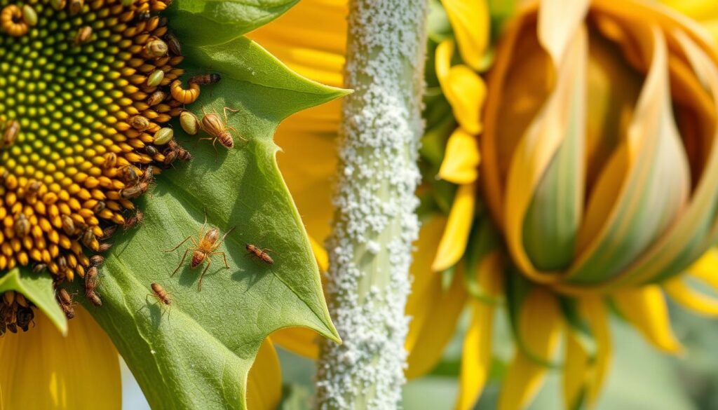 sunflower pests and diseases