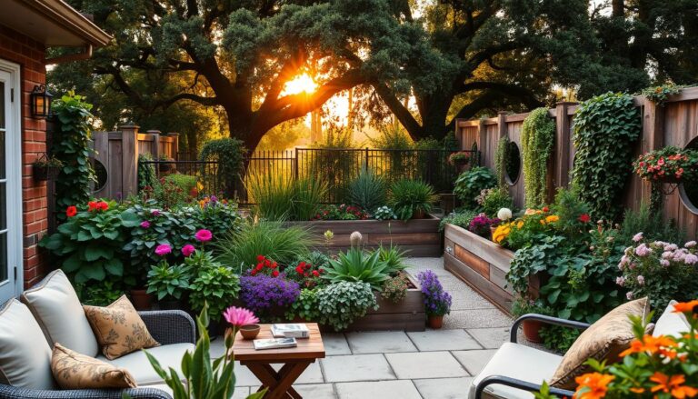 small patio garden