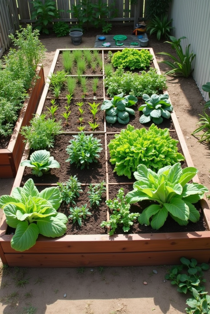 Square Foot Gardening Layout