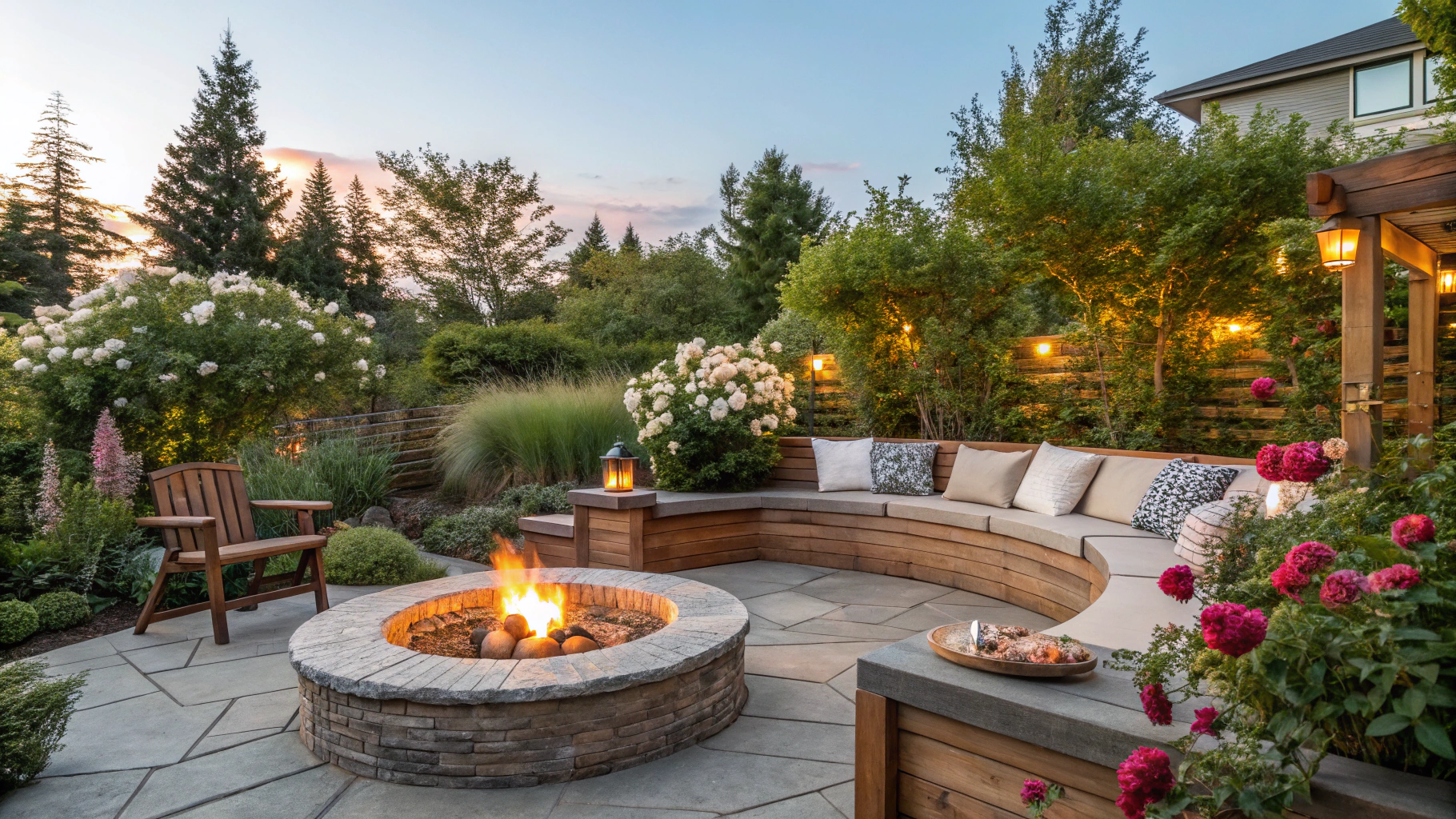 Outdoor Fire Pit Area'