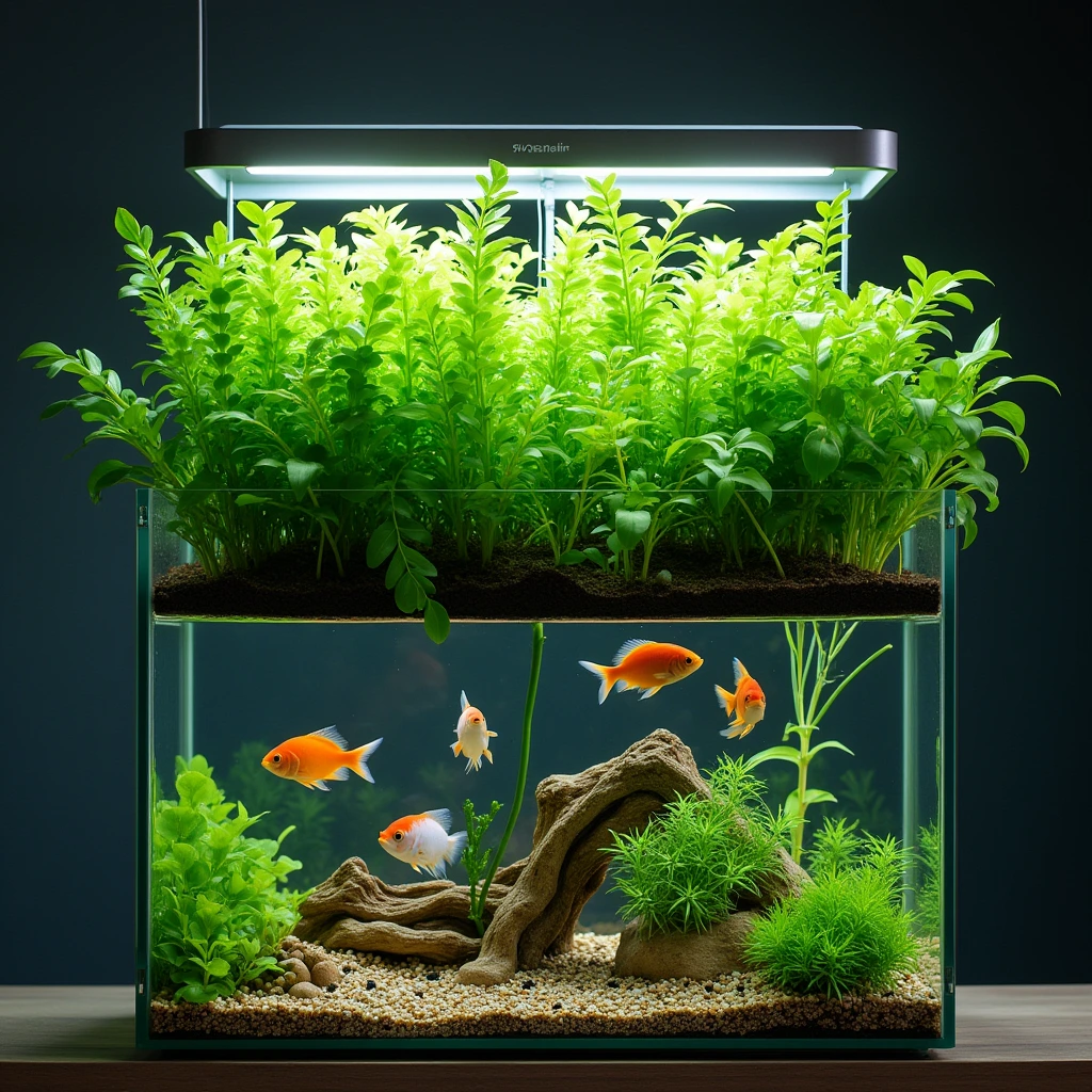 hydroponic fish tank
