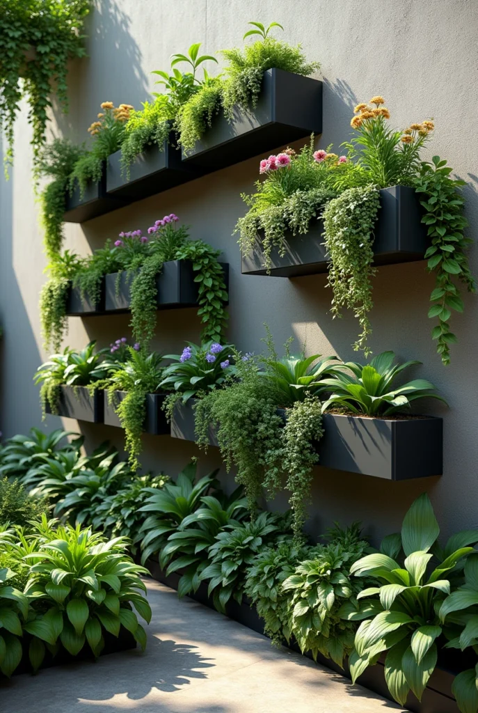 vertical garden installation