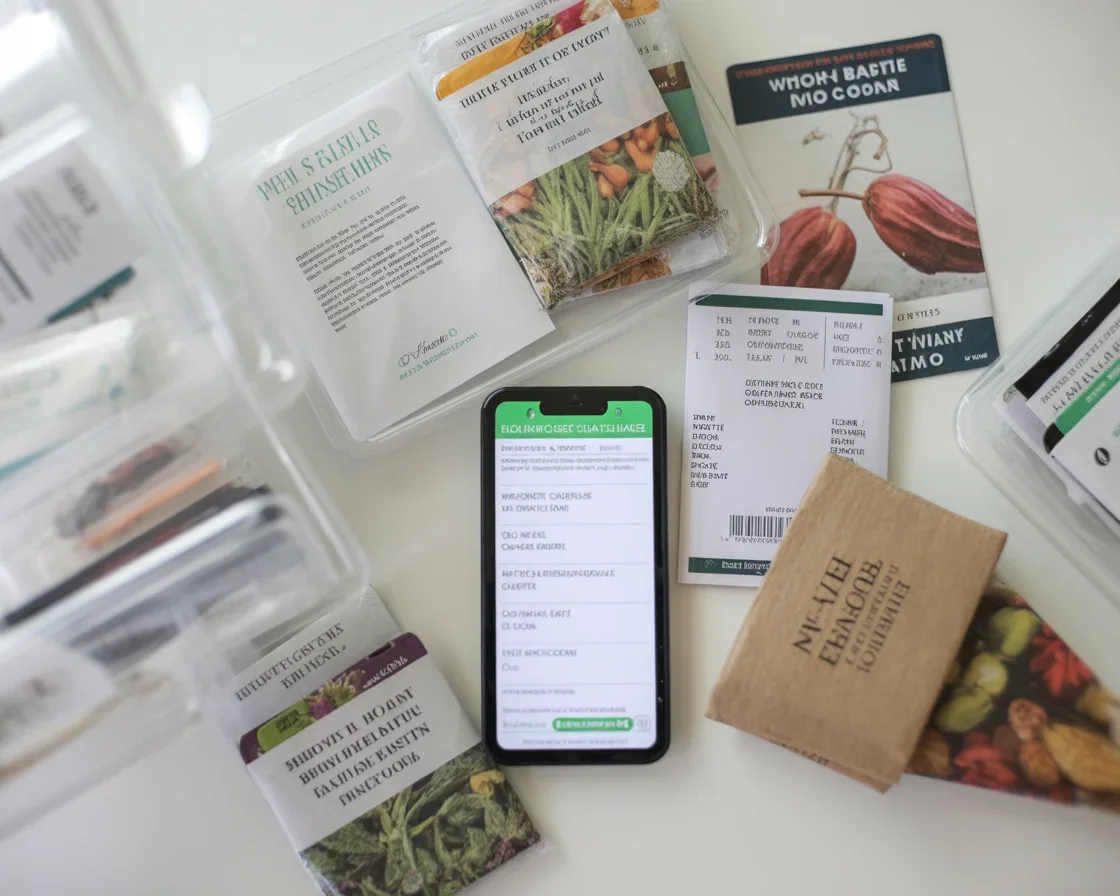 Organized garden seeds in bins, showcasing various seed types and storage methods.