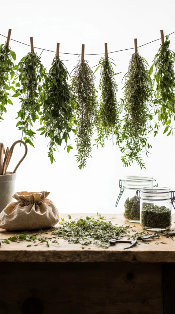 Dry and Store Fresh Garden Herbs