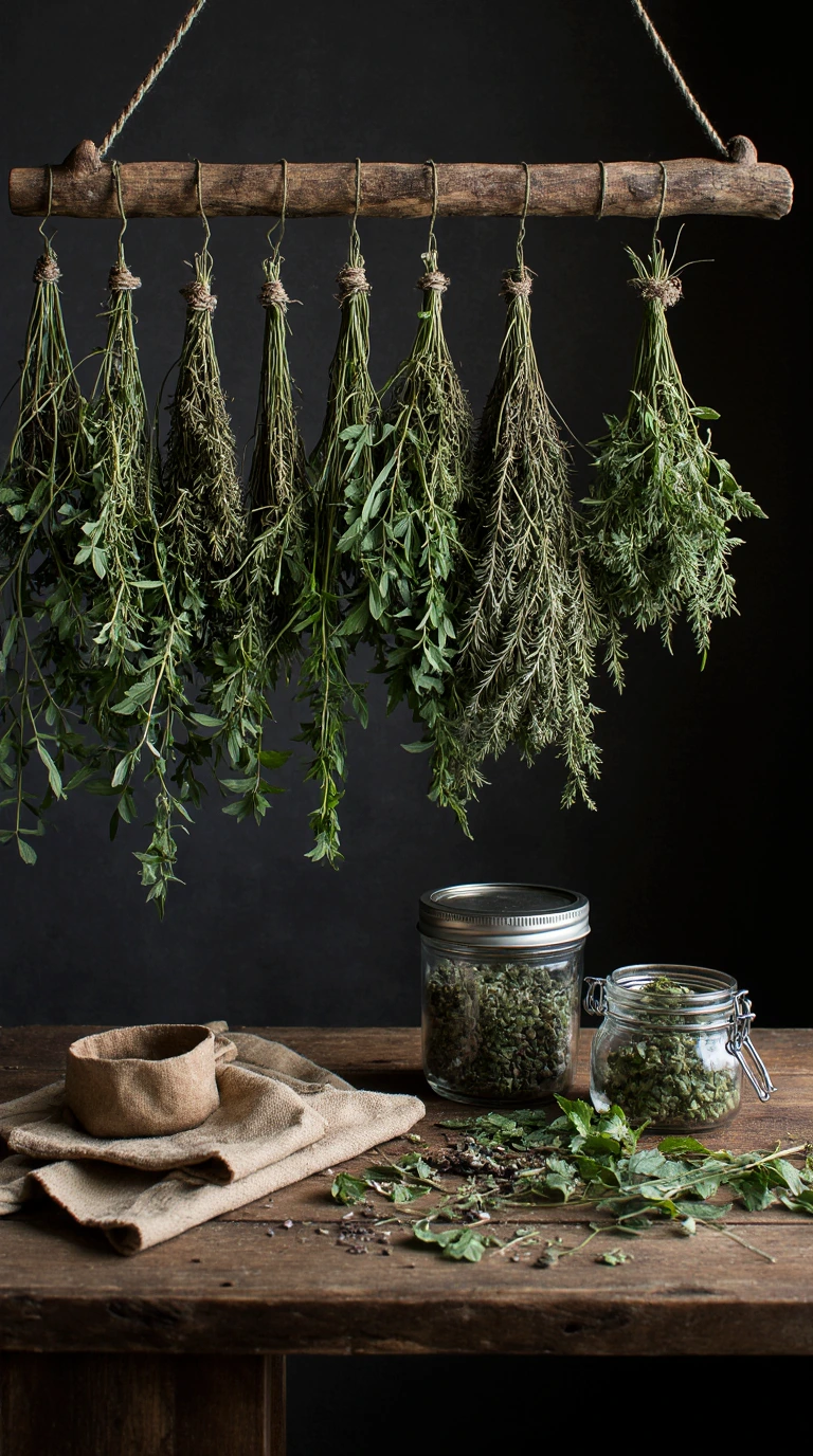Dry and Store Fresh Garden Herbs