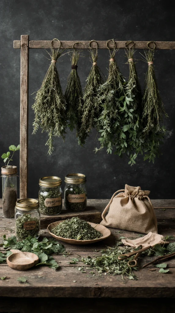 Dry and Store Fresh Garden Herbs