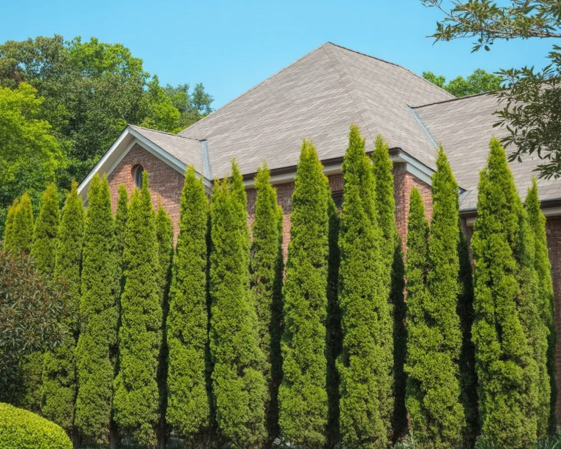 Leyland Cypress, Green Giant Arborvitae, and other fast growing privacy trees.
