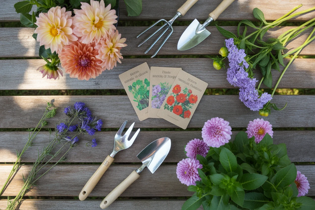 Zinnia and Dahlia Garden Combinations