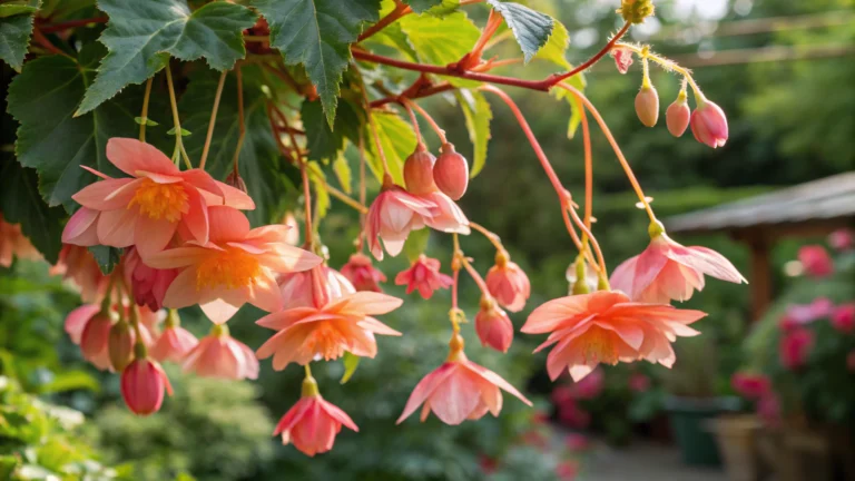 Weeping Begonia Flowers