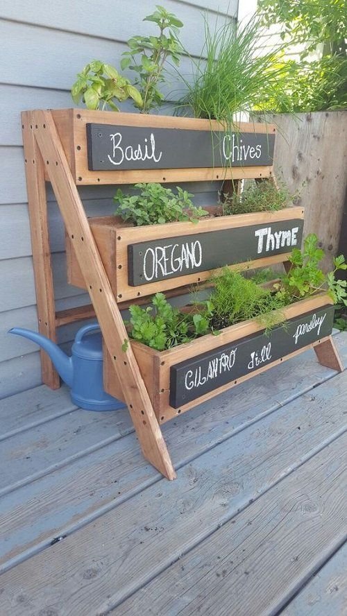24 Best Ladder Herb Garden Ideas